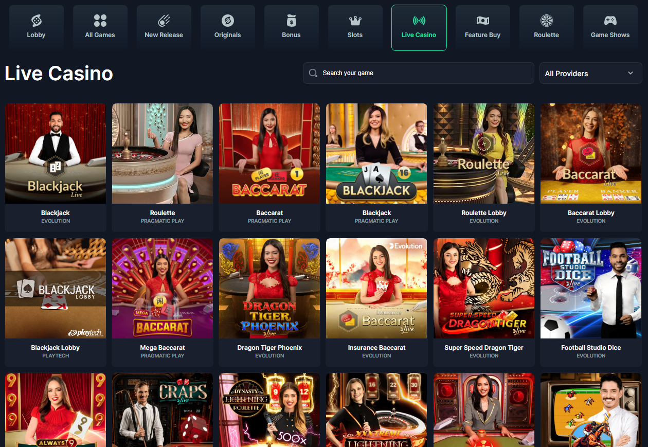 Solcasinoio Live Casino